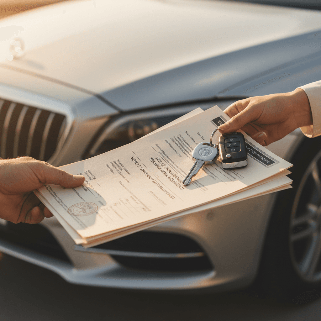 Handing over car keys